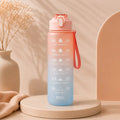 Motivational Water Bottle 900ML – Portable Leakproof Sports Water Cup with Time Marker Wiio