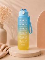 Motivational Water Bottle 900ML – Portable Leakproof Sports Water Cup with Time Marker Wiio