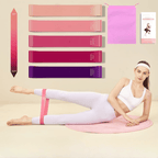 Resistance Bands Set – 5-Piece Fitness & Yoga Loop Bands with Carry Bag - Fitness Accessories - Beauty and Yoga