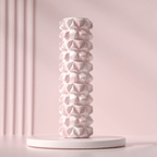 Yoga Foam Roller – Deep Tissue Diamond Textured Muscle Massage Roller (45cm) - Fitness Accessories - Beauty and Yoga