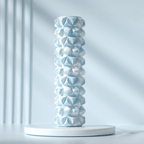 Yoga Foam Roller – Deep Tissue Diamond Textured Muscle Massage Roller (45cm) - Fitness Accessories - Beauty and Yoga