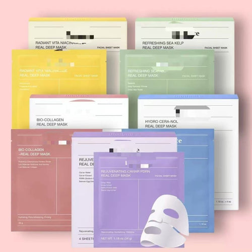 Korean Bio-Collagen Mask Set – Deep Repair & Hydrating Korean Sheet Mask - Skincare Masks - Beauty and Yoga