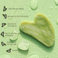 Heart-Shaped Jade Gua Sha and Facial Roller Set – Massage Tool for Lifting and Skin Care - Beauty Tools - Beauty and Yoga